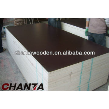 1220X2440 WBP melamina álamo marrón negro laminado rojo contrachapado contrachapado impermeable